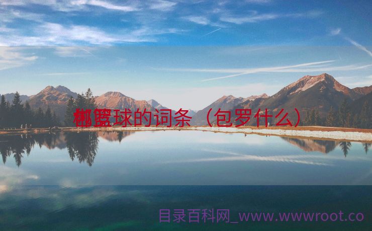 包罗
郴篮球的词条（包罗什么）