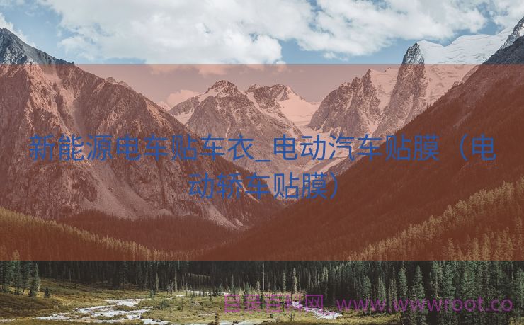 新能源电车贴车衣_电动汽车贴膜（电动轿车贴膜）