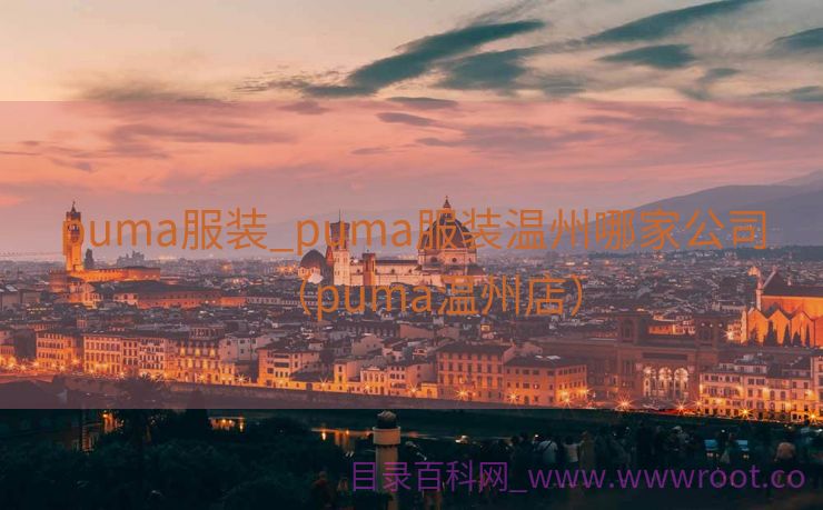 puma服装_puma服装温州哪家公司（puma温州店）