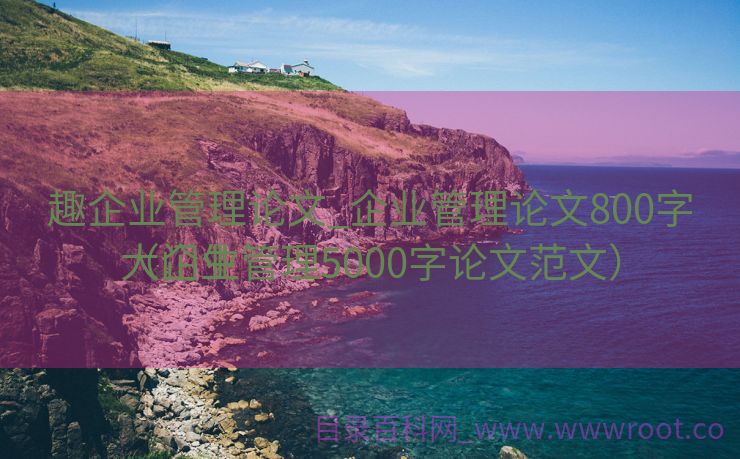 趣企业管理论文_企业管理论文800字大门生
（企业管理5000字论文范文）