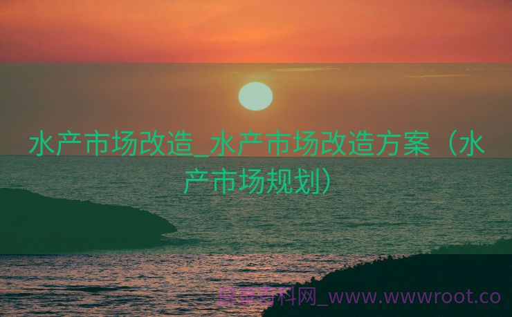 水产市场改造_水产市场改造方案（水产市场规划）