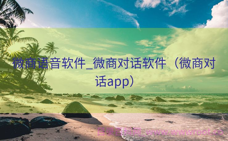 微商语音软件_微商对话软件（微商对话app）