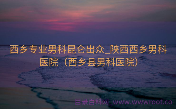 西乡专业男科昆仑出众_陕西西乡男科医院（西乡县男科医院）