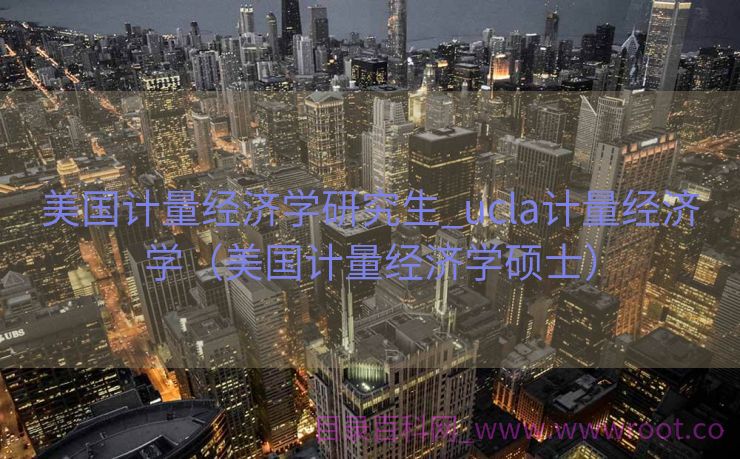 美国计量经济学研究生_ucla计量经济学（美国计量经济学硕士）