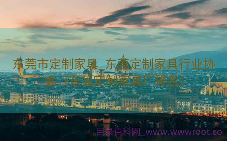 东莞市定制家具_东莞定制家具行业协会（东莞定制家具厂排名）