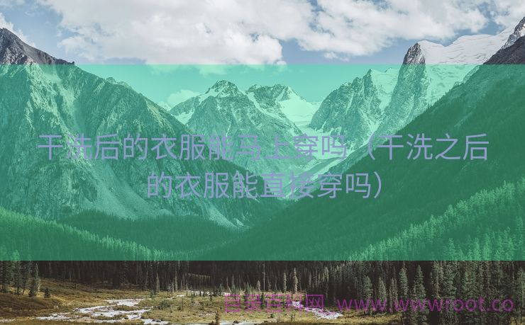 干洗后的衣服能马上穿吗（干洗之后的衣服能直接穿吗）