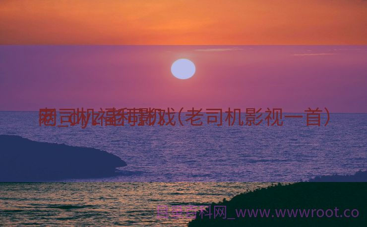 老司机福利影戏
网_dyz 老司机（老司机影视一首）