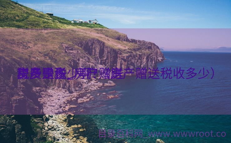 房产赠送

交多少税_房产赠送

税费是多少啊?（房产赠送税收多少）