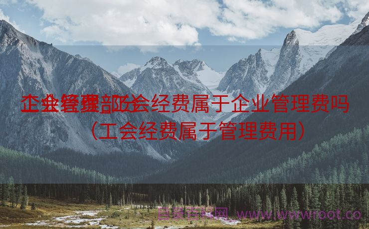 企业管理部分
工会经费_工会经费属于企业管理费吗（工会经费属于管理费用）