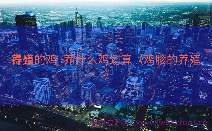 得当
养殖的鸡_养什么鸡划算（鸡胗的养殖）