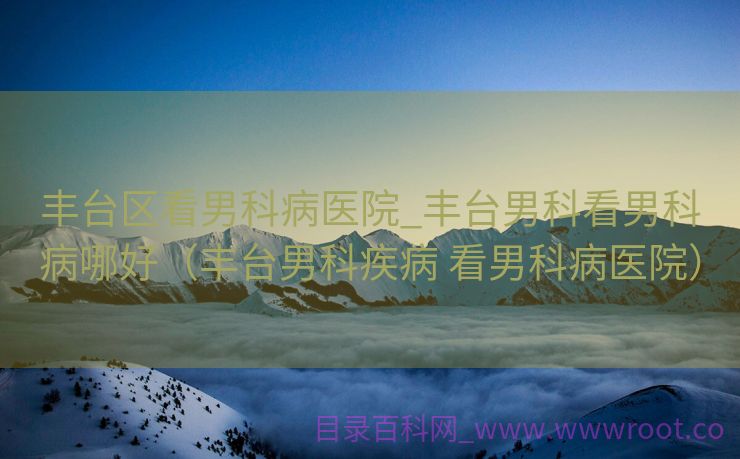丰台区看男科病医院_丰台男科看男科病哪好（丰台男科疾病 看男科病医院）