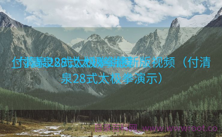 付清泉28式太极拳讲授
_付清泉28式太极拳最新版视频（付清泉28式太极拳演示）