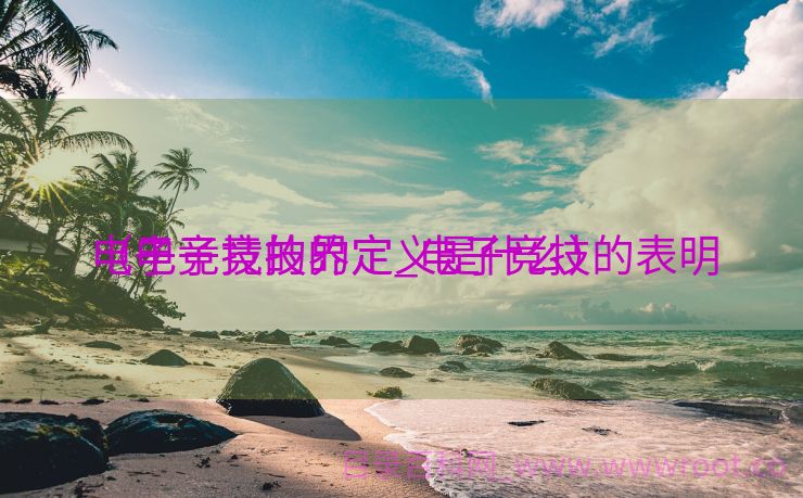 电子竞技的界定_电子竞技的表明
（电子竞技的定义是什么）