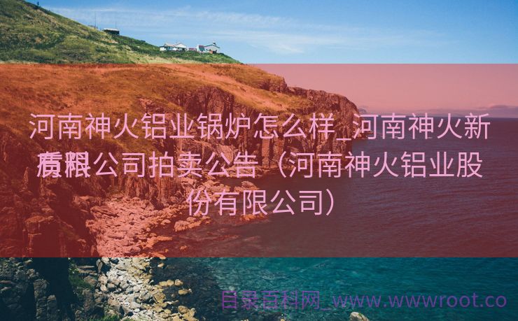 河南神火铝业锅炉怎么样_河南神火新质料
有限公司拍卖公告（河南神火铝业股份有限公司）