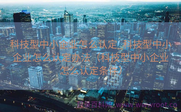 科技型中小企业怎么认定_科技型中小企业怎么认定办法（科技型中小企业怎么认定条件）