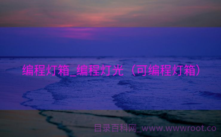 编程灯箱_编程灯光（可编程灯箱）