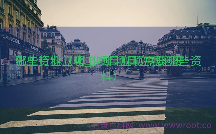 化工行业立项_化工项目立项必要
哪些资料（化工项目立项需要哪些资料）