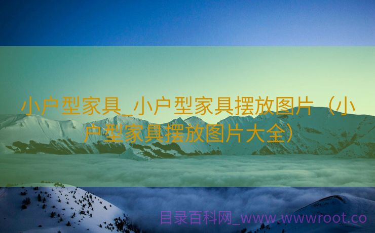 小户型家具_小户型家具摆放图片（小户型家具摆放图片大全）