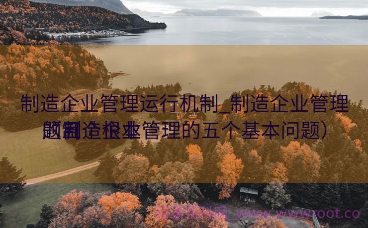 制造企业管理运行机制_制造企业管理的五个根本
题目
（制造企业管理的五个基本问题）