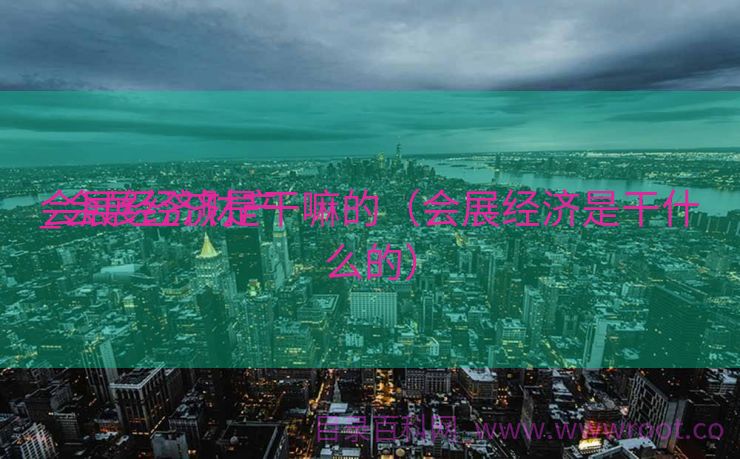 会展经济财产
_会展经济是干嘛的（会展经济是干什么的）