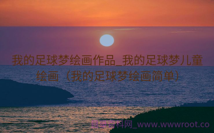 我的足球梦绘画作品_我的足球梦儿童绘画（我的足球梦绘画简单）