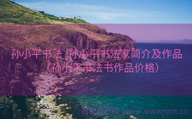 孙小平书法_孙小平书法家简介及作品（孙小平书法书作品价格）