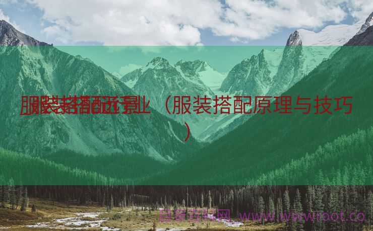 服装搭配远景
_服装搭配行业（服装搭配原理与技巧）