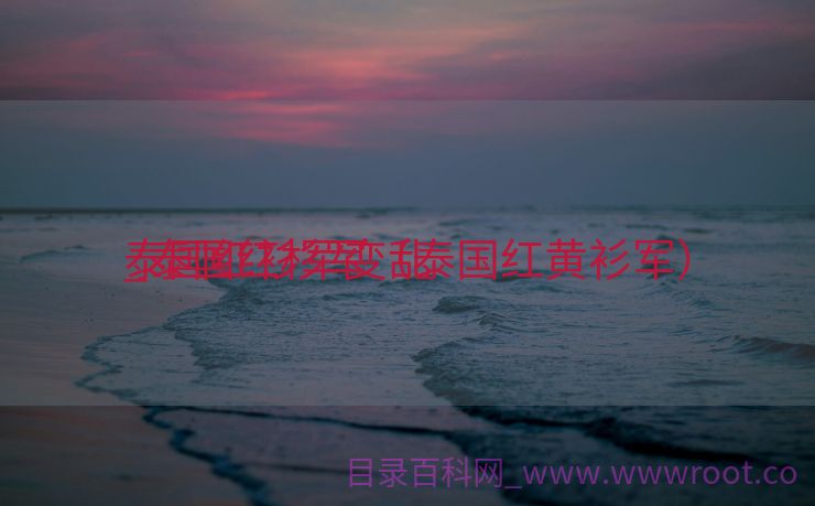 泰国红衫军变乱
_泰国红杉军（泰国红黄衫军）