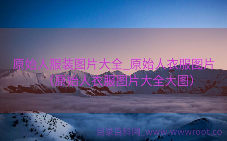 原始人服装图片大全_原始人衣服图片（原始人衣服图片大全大图）