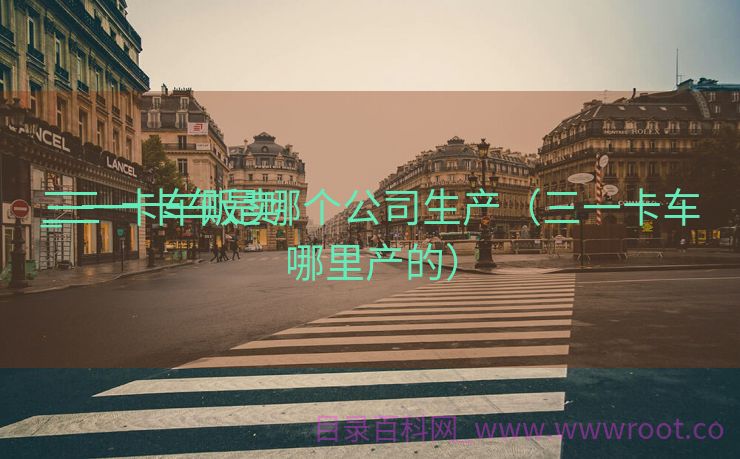 三一卡车贩卖
_三一卡车是哪个公司生产（三一卡车哪里产的）
