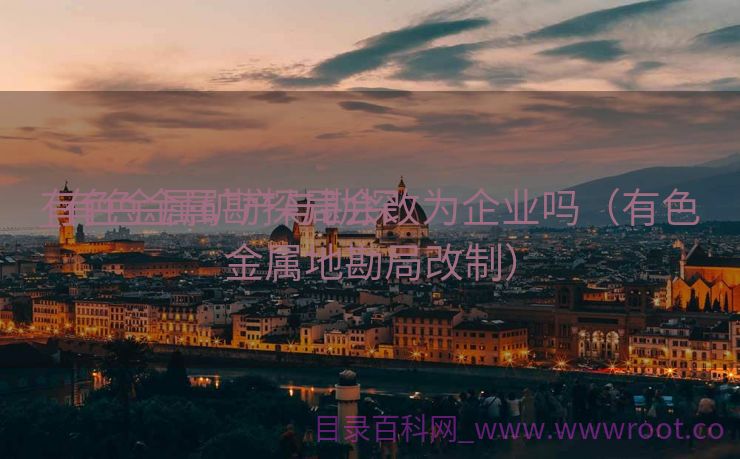 有色金属矿产与勘探
_有色金属勘探局会改为企业吗（有色金属地勘局改制）