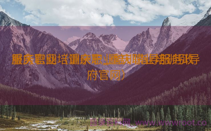 重庆职业培训杂志_重庆职业培训引导
服务官网（重庆职业培训指导服务政府官网）
