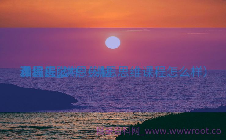 洪恩头脑
和编程_洪恩头脑
课程怎么样（洪恩思维课程怎么样）